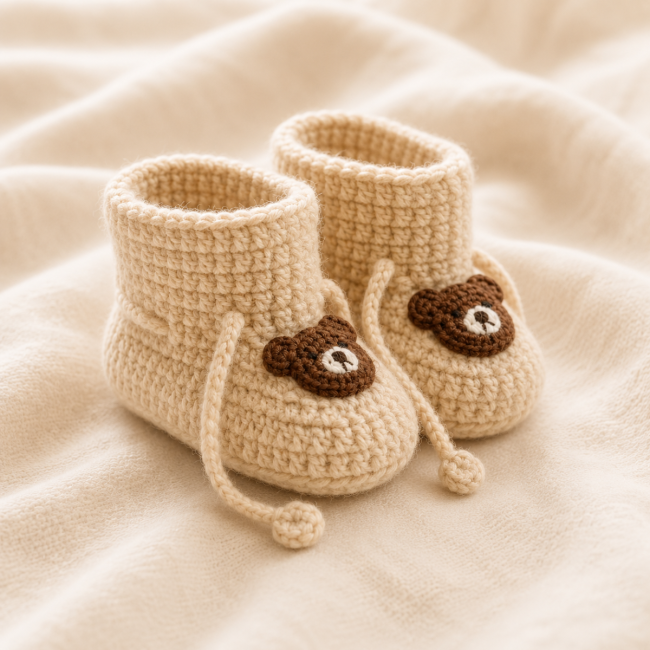 Baby Schuhe - Bär